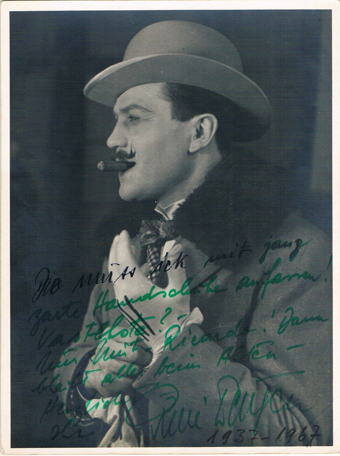 René Deltgen 1909-79 genuine Vintage autograph Photo Poster painting 7x9