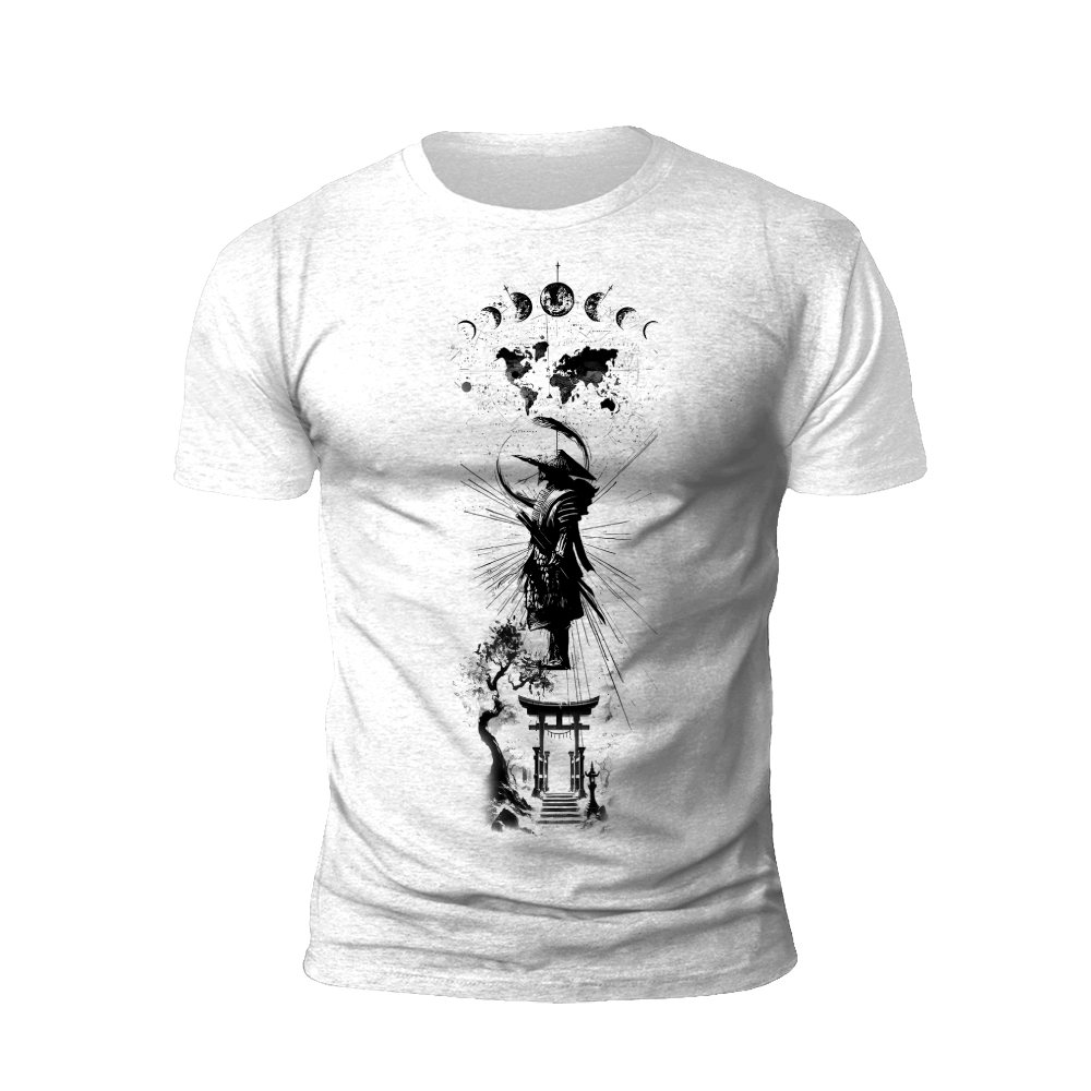 Moonlit Samurai: Path of the Warrior T-shirt