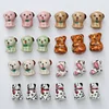 Lovely Hand Painting Dog Koala Ceramic Beads DIY Accessories