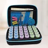 77PCS grande capacit&eacute; diamant peinture kits organisateur avec 30 bouteilles (bleu #1)