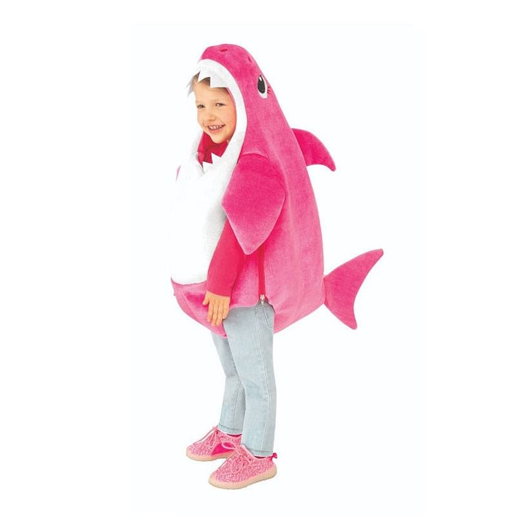 Mayoulove Baby Shark Cosplay Costume for Boys Girls  Halloween Fancy Jumpsuits-Mayoulove