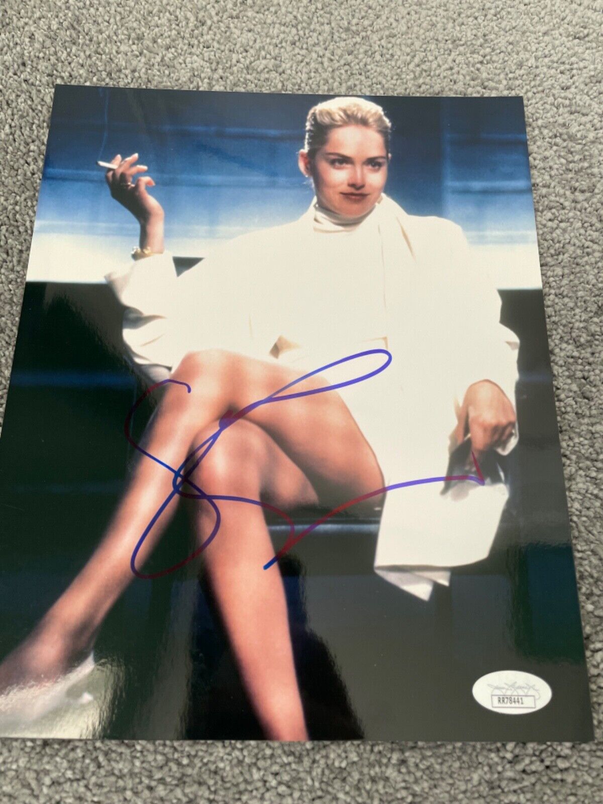 SHARON STONE Signed JSA COA 8X10 SEXY CASINO BASIC INSTINCT psa dna