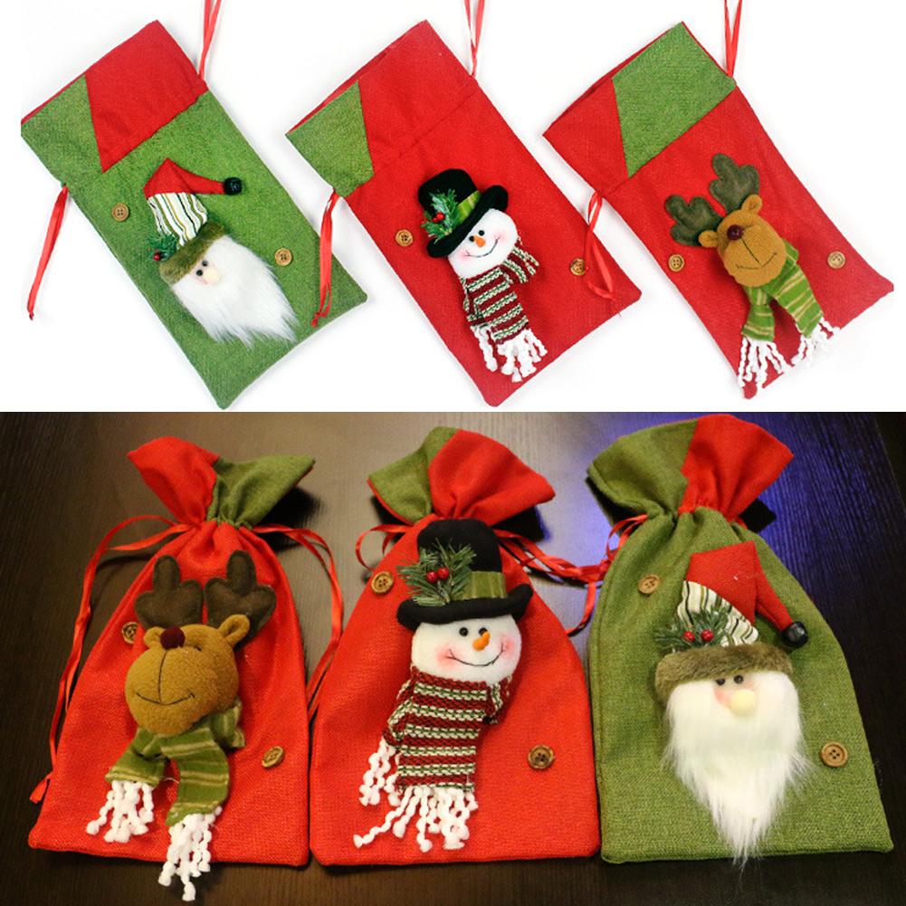 

Christmas christmas pouch snowman old man elk gift gift bag, 501 Original