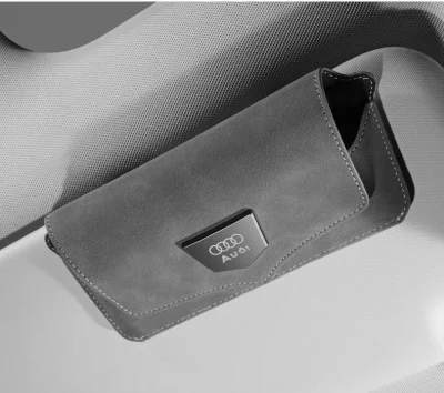 Suede Leather Car Glasses Case