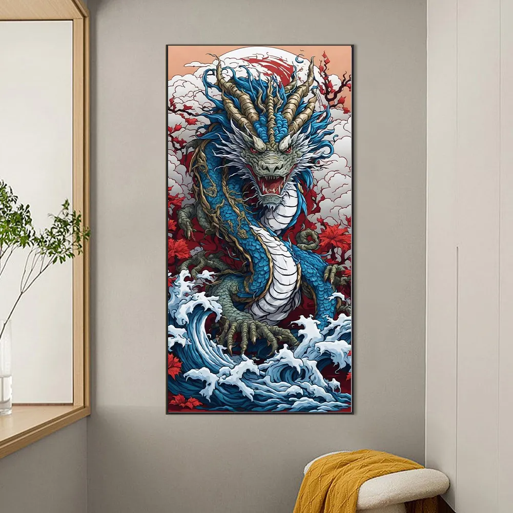 Diamond Painting - Full Round Drill - Dragon(Canvas|55*110cm)
