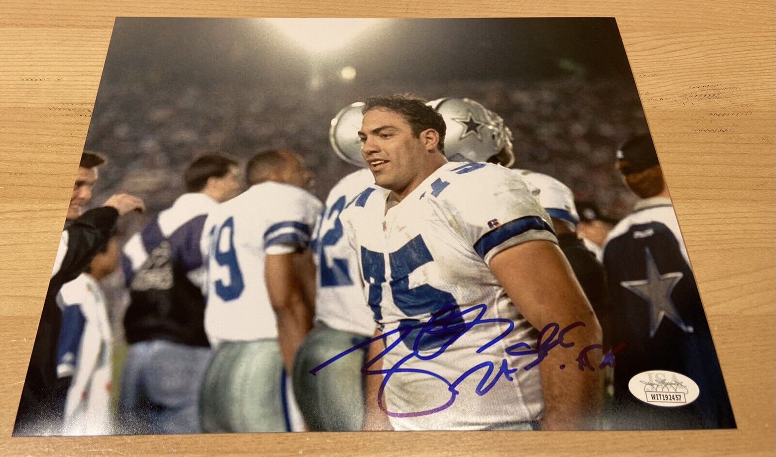 Tony Casillas Dallas Cowboys 2X SB Champs Autographed Signed 8X10 Photo Poster painting JSA COA