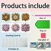 6Pcs Schneeflocken - 5d DIY Handwerk Grußkarte