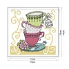 Teacup-14CT Stamped Cross Stitch Kit(15*14cm)