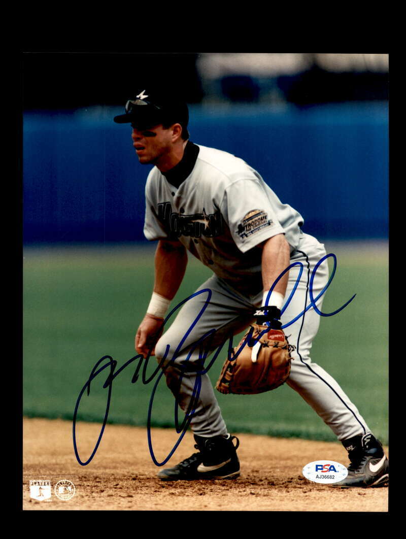 Jeff Bagwell PSA DNA Signed 8x10 Photo Poster painting Astros Autograph