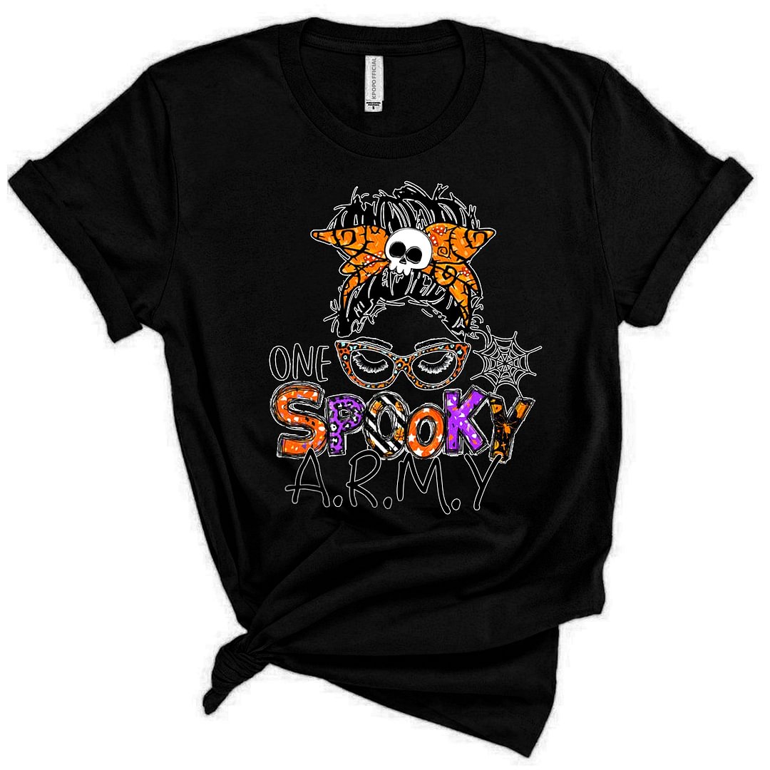 One Spooky Army Tank Top, Sweatershirt, T-Shirt