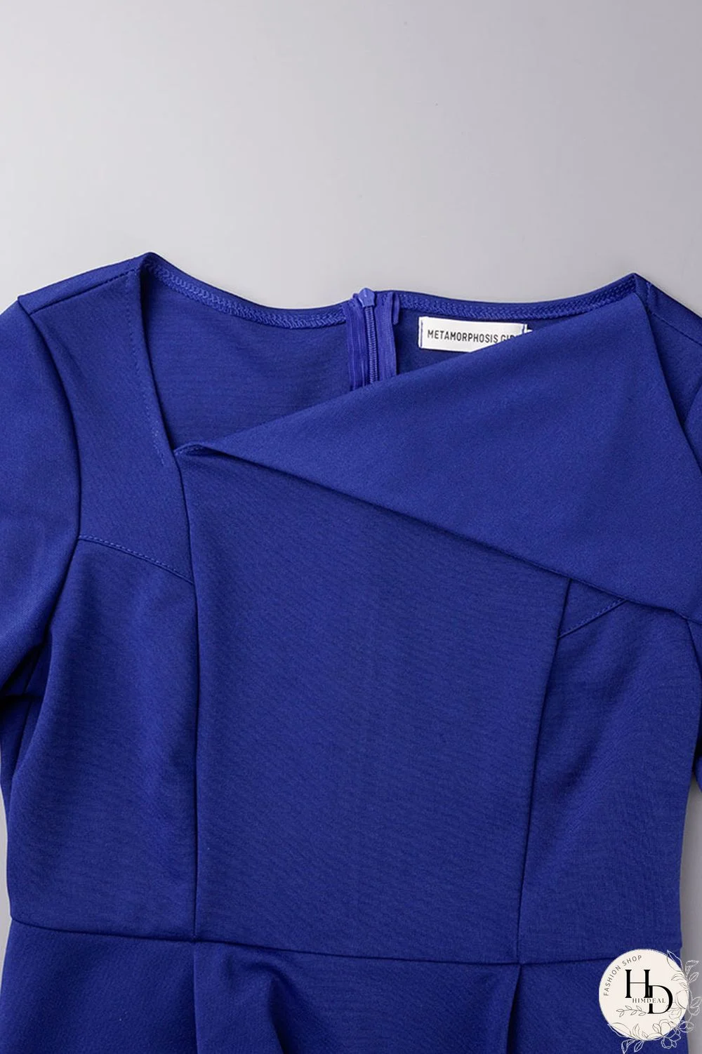 White Elegant Solid Patchwork Oblique Collar One Step Skirt Dresses