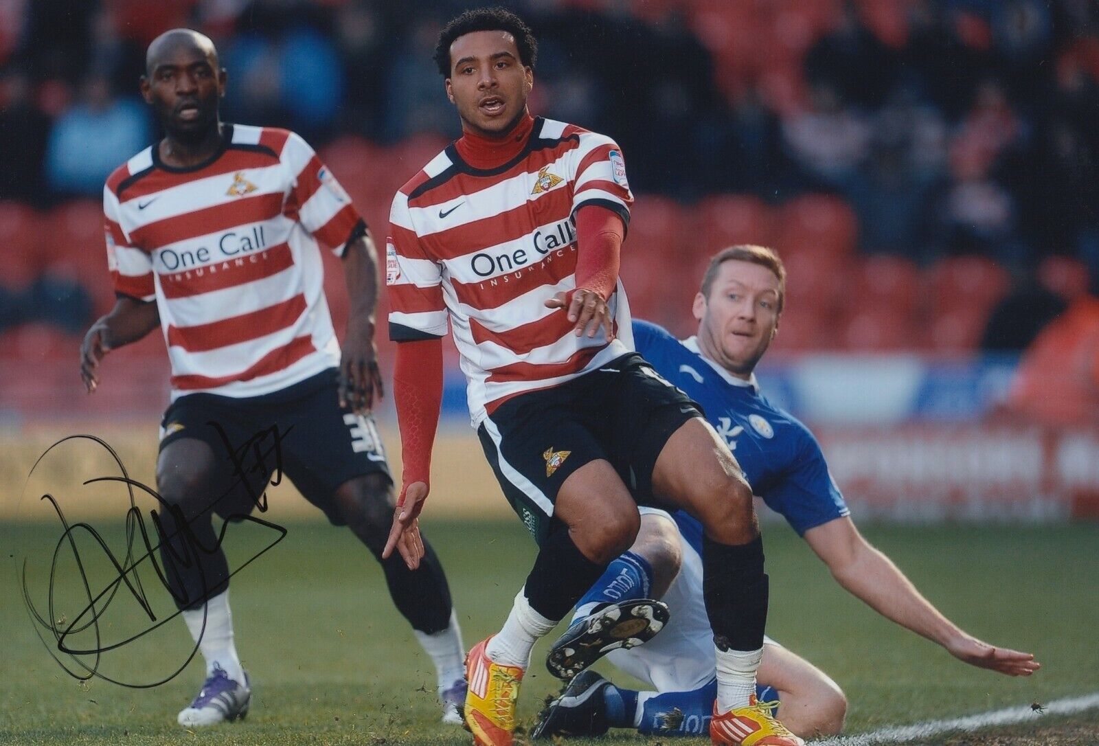 Giles Barnes Hand Signed 12x8 Photo Poster painting - Doncaster Rovers - Football Autograph.