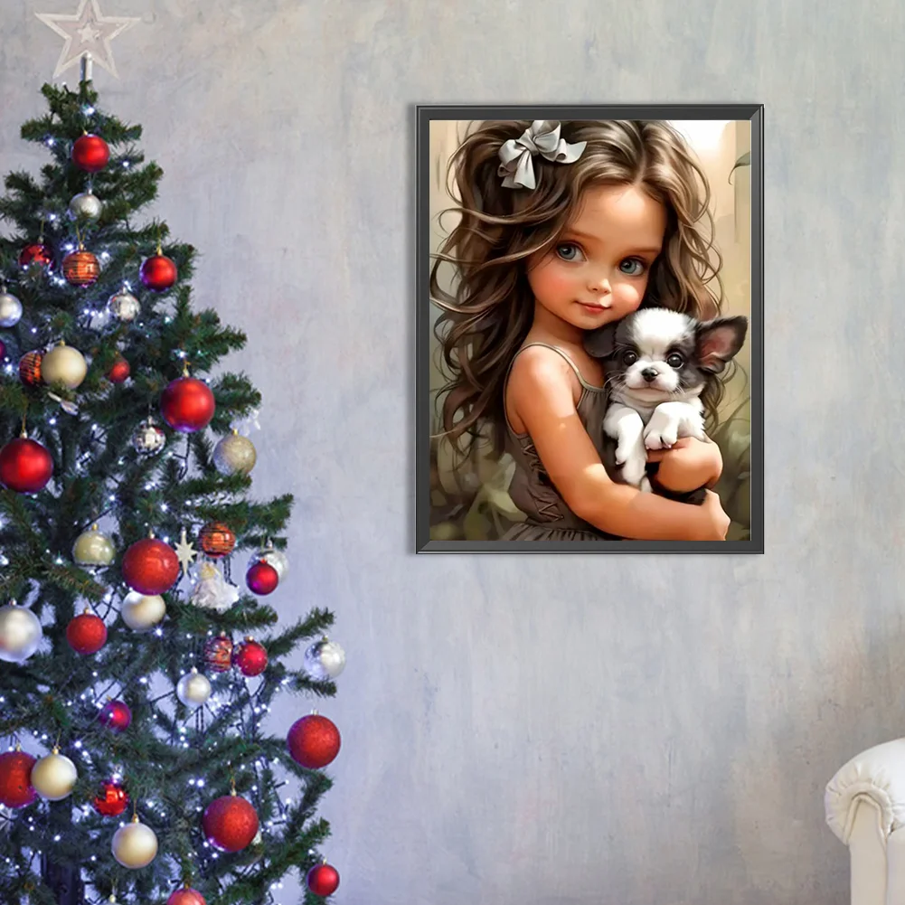 Diamond Painting - Full Round Drill - Sweet Cool Girl(Canvas|30*40cm)