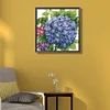 >SALE<5D DIY Full Round Drill Partial AB Diamond Painting Hydrangea Decor 55x55cm