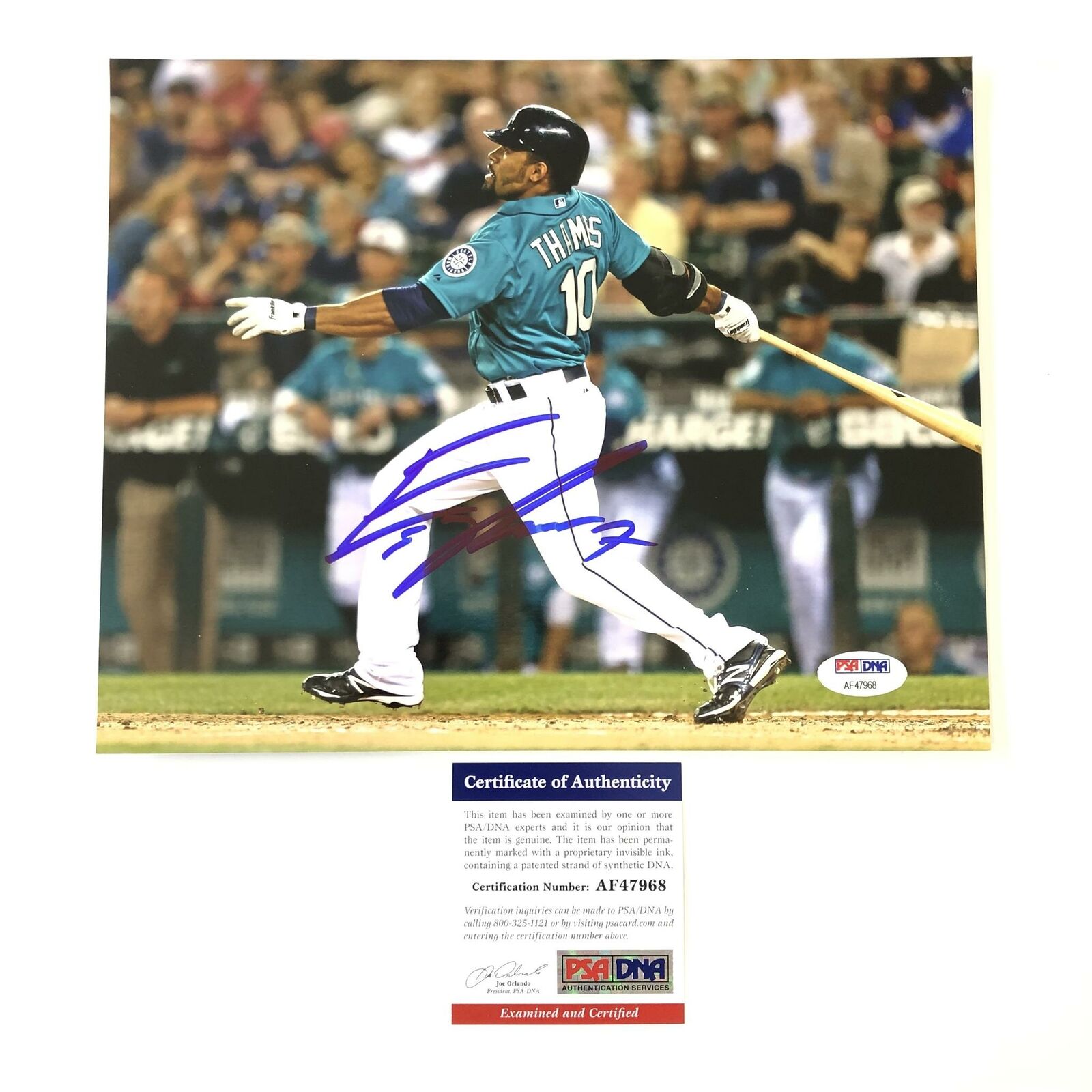 Eric Thames signed 8x10 Photo Poster painting PSA/DNA Seattle Mariners Autographed