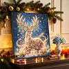 DIY Special Shape Diamond Painting Pearl Art With Inner Frame Kit 25x25cm(Christmas Reindeer)