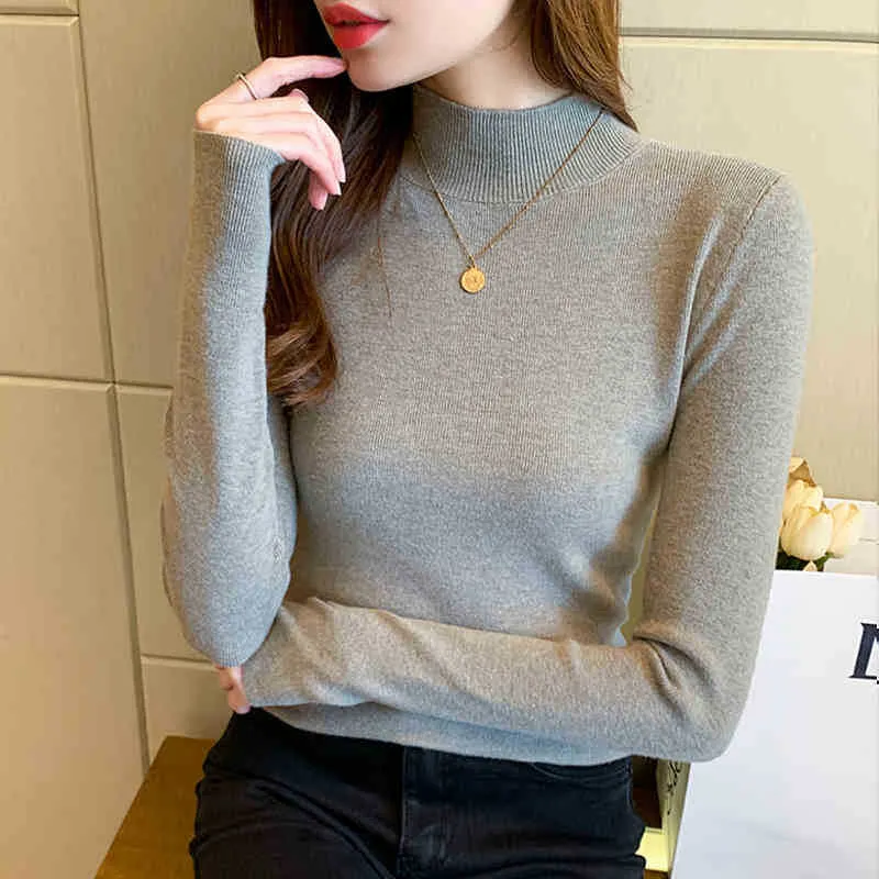 Brownm Brownm Women's Half-High Collar Bottom Shirt With Autumn And Winter Gas Sweater 2024 New High-End Feel Top