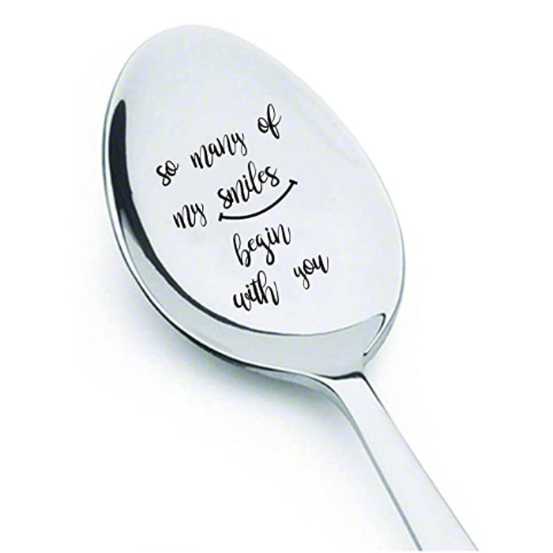 New Valentine’s Day Gift Lettering Stainless Steel Long Handle Spoon