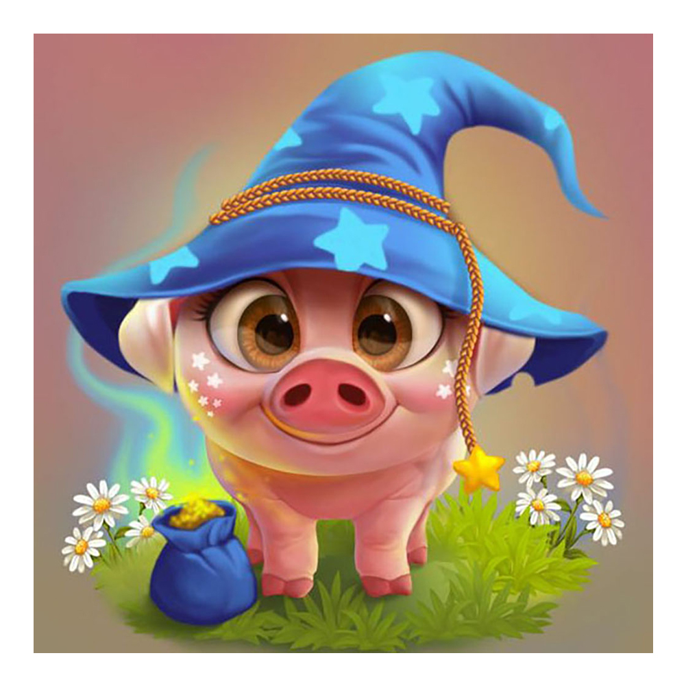 

Cute Pig - Round Drill Diamond Painting - 30*30CM, 501 Original