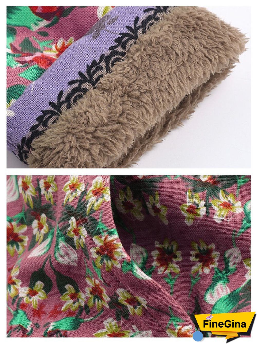 Winter Clothes Women New Printed Cotton Clothing Medium And Long Thickened Cotton Coat Coat Casual Jacket Women Coats Tops