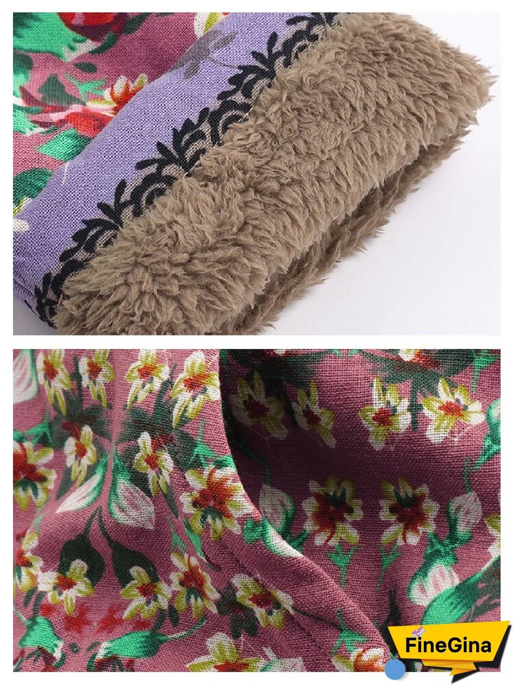 Winter Clothes Women New Printed Cotton Clothing Medium And Long Thickened Cotton Coat Coat Casual Jacket Women Coats Tops