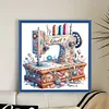 Sewing Machine - 14CT Stamped Cross Stitch - 40*40cm