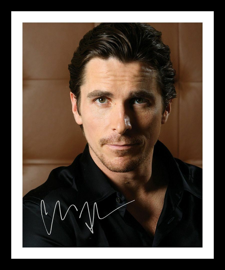 Christian Bale Autograph Signed & Framed Photo Poster painting