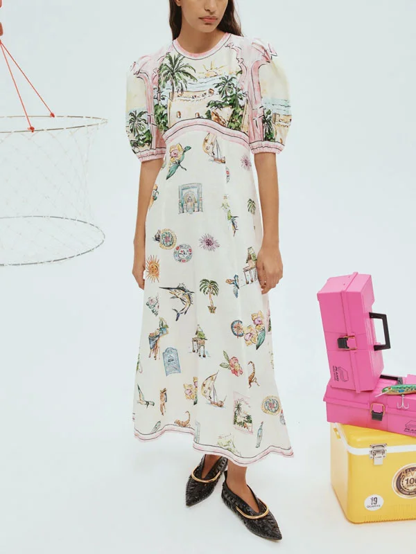 Outdoor Vacation Seaside Comfort Women's Dress