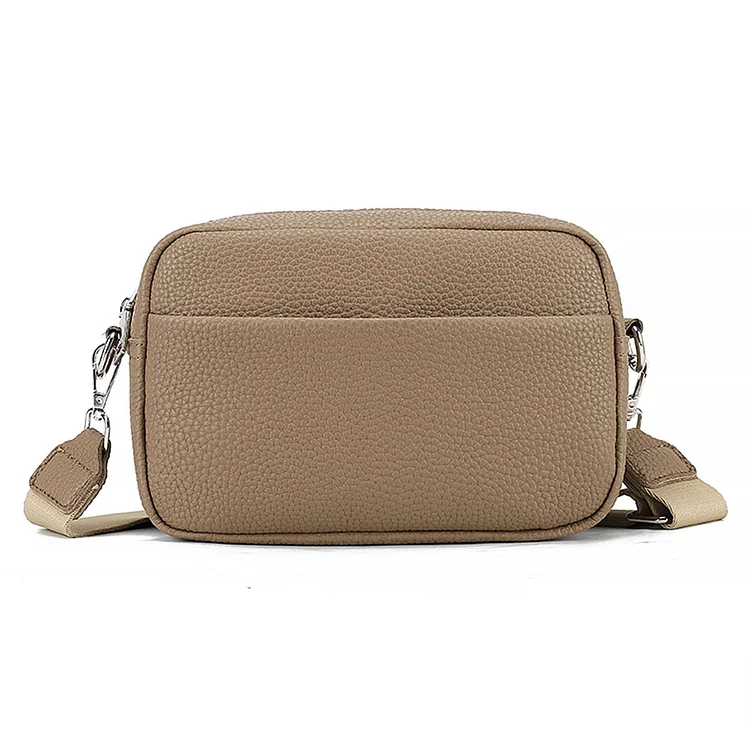 Classic Crossbody Handbags Solid PU Leather Small Messenger Handbag Travel Purse