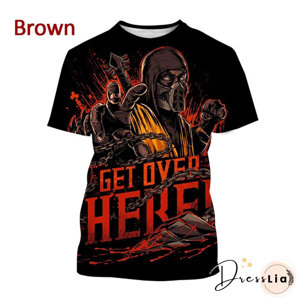 New Mens Fashion Print T-Shirt