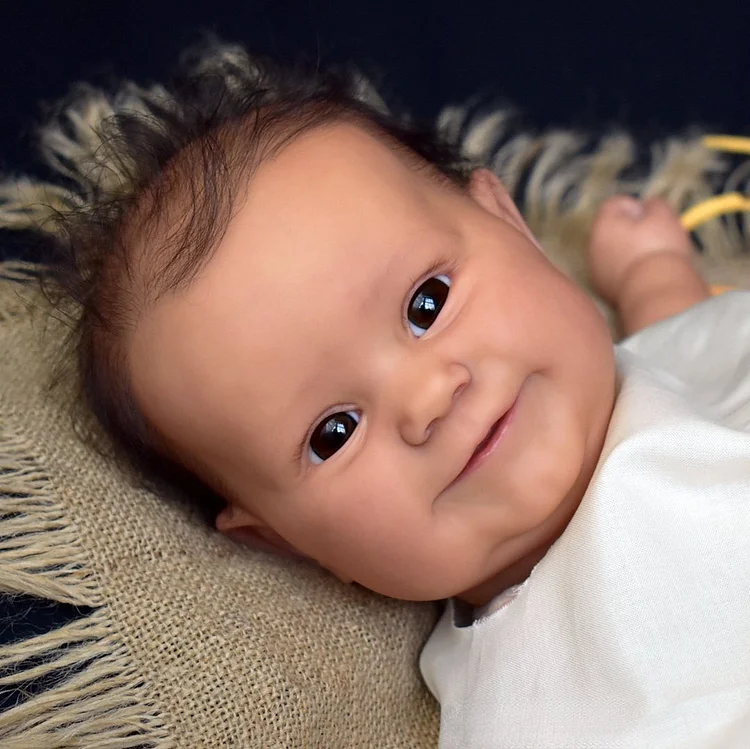 Fully Squishy Baby That Look Like a Real Baby Named Kenji, Movable & Washable Rebornartdoll® RSAW-Rebornartdoll®