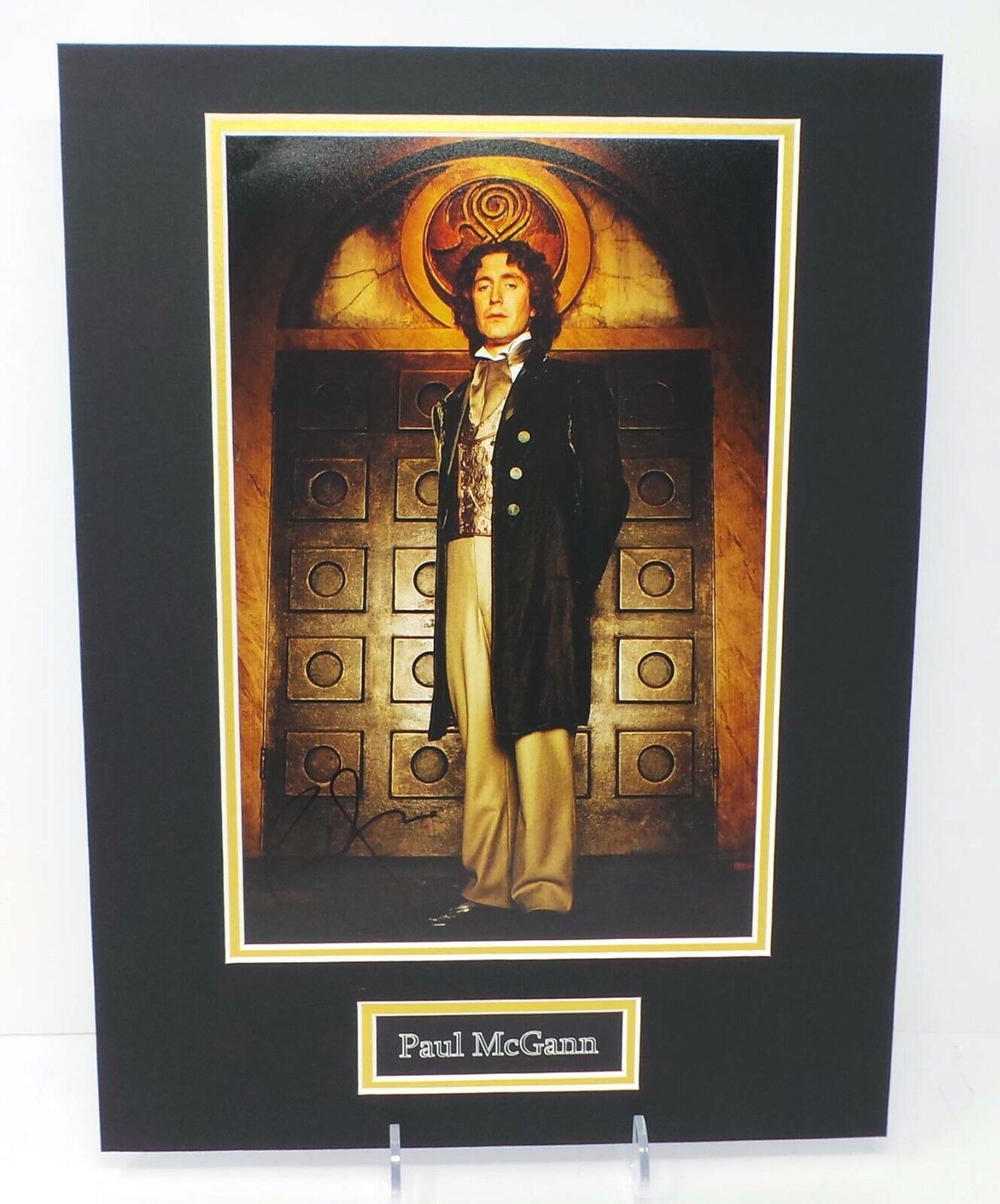 Paul McGANN The Dr Who Mounted RARE Signed 12x8 Photo Poster painting Display 3 AFTAL RD COA