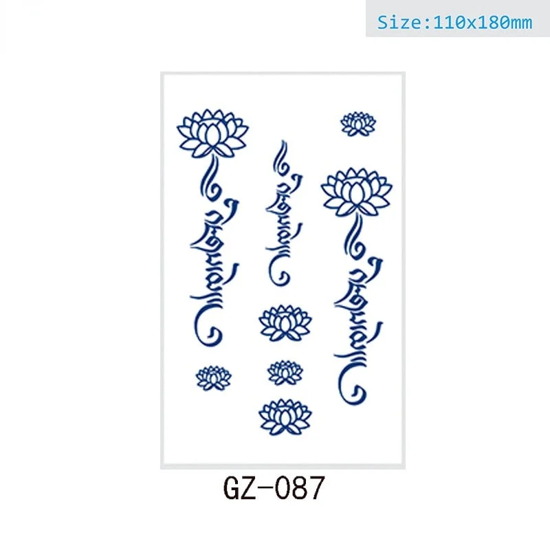 Net Red Herbal Juice Semi-permanent Waterproof Sweat-proof Tattoo Masking Scar Tattoo Sticker Herbal Juice Tattoo Sticker