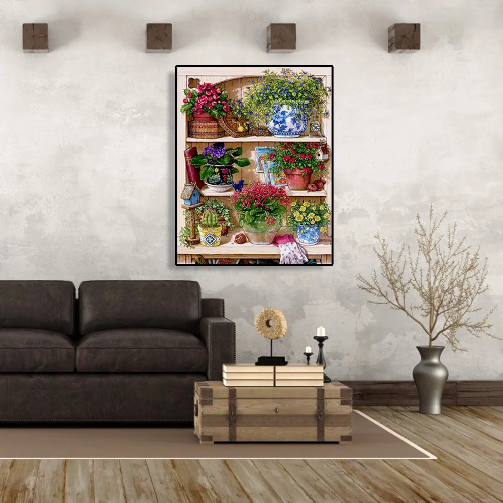 Flower Rack - Paint By Number(40*50cm)