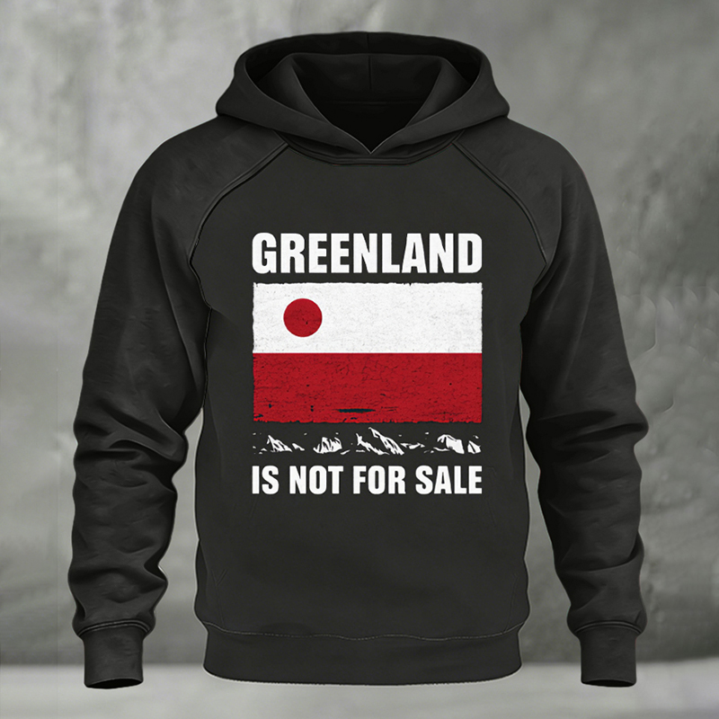 Men's Greenland Print Casual Hoodie artswardrobe