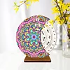 Mandala Diamond Painting Unique Wooden Rotating Calendar for Home and Office