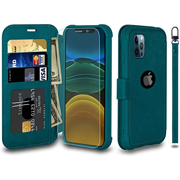 VANAVAGY Wallet Case for iPhone 13 Pro 6.1 inch