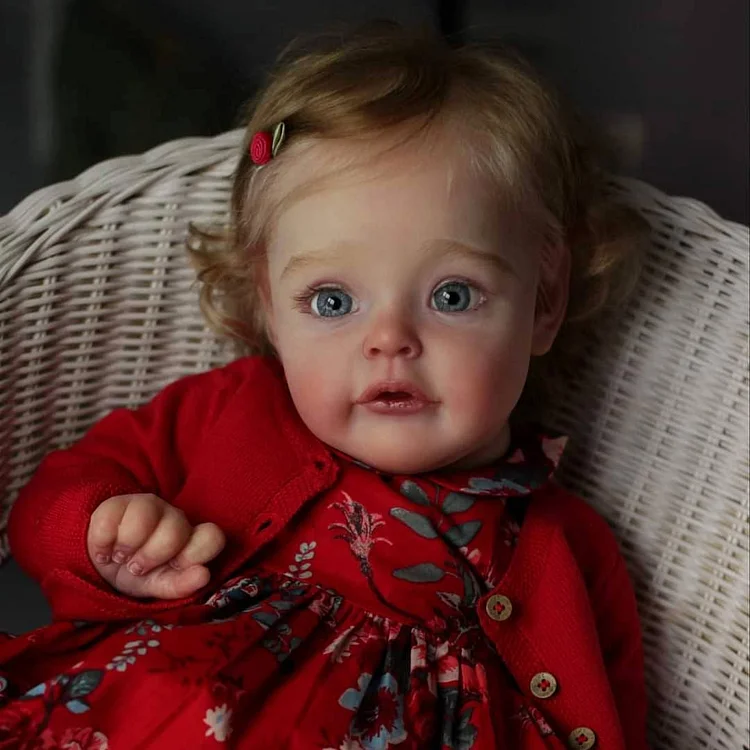 [Surprise Lifelike Doll] Reborn Toddler Babies 17 Inches Realistic Beautiful Girl with Curly Hair Named Selah Rebornartdoll® RSAW-Rebornartdoll®
