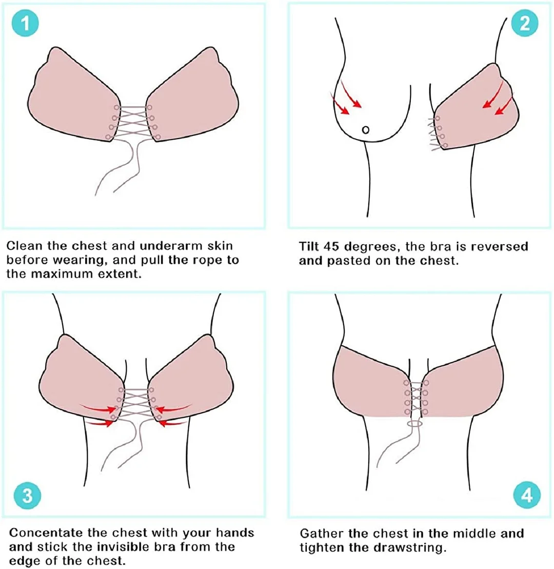 Strapless Backless Adhesive Invisible Lift up & Push up Bra-BUY 1 GET 2