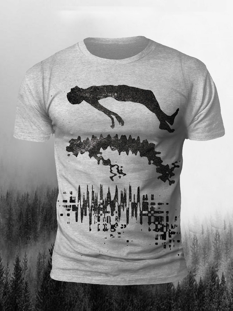 Men's Soul Transformation Print Short Sleeve T-shirt