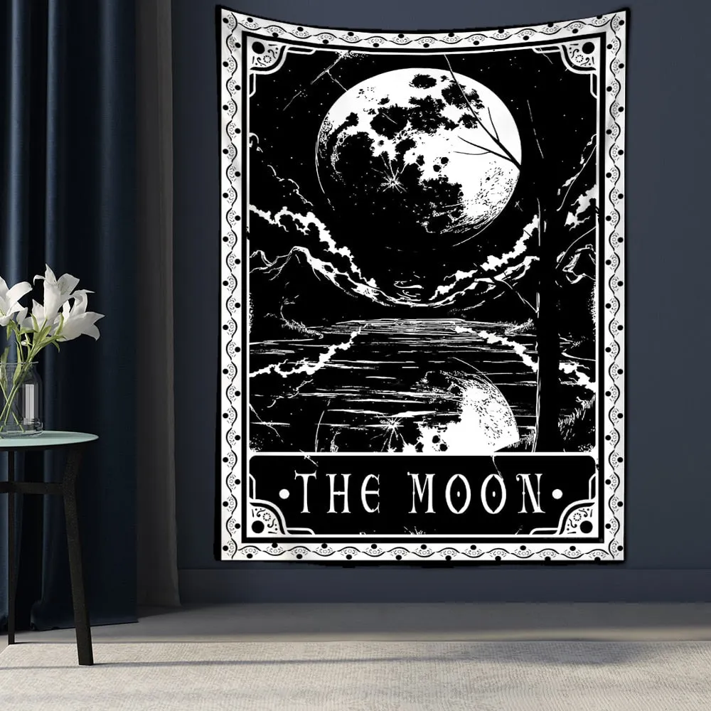 Tarot Card Tapestry Wall Hanging Astrology Divination Bedspread Beach Mat