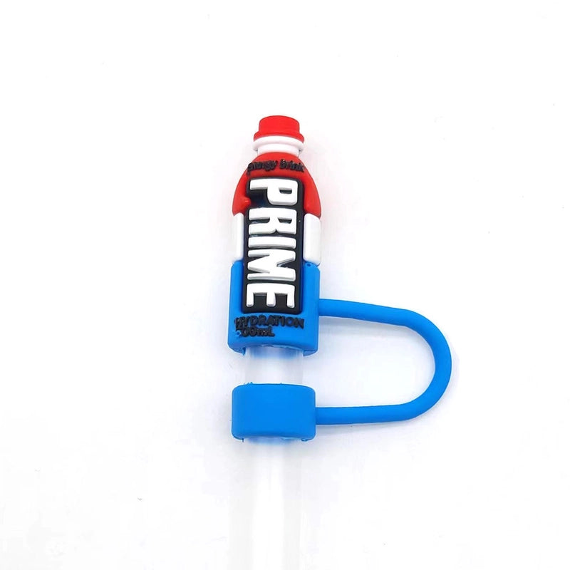 Cute Beverage Bottle PVC Straw Decorative Cap 1 Piece