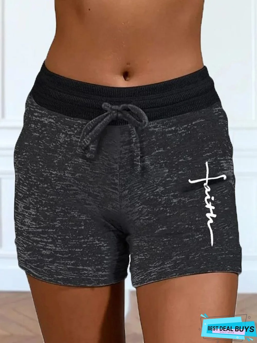 Faith Elastic Waist Sporty Shorts