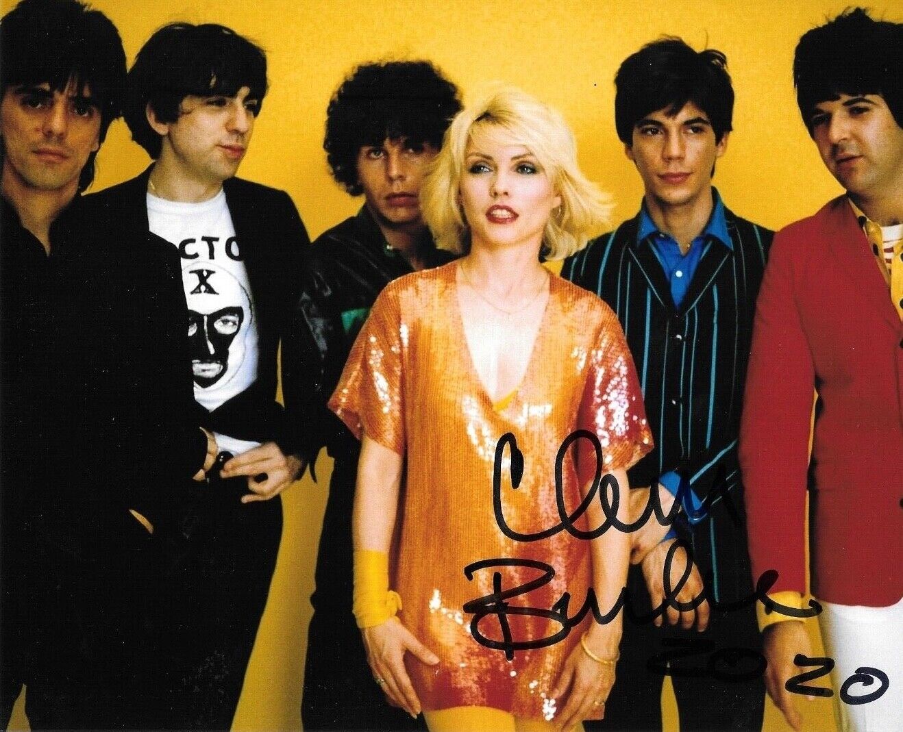 * CLEM BURKE * signed 8x10 Photo Poster painting * BLONDIE DRUMMER * COA * 9