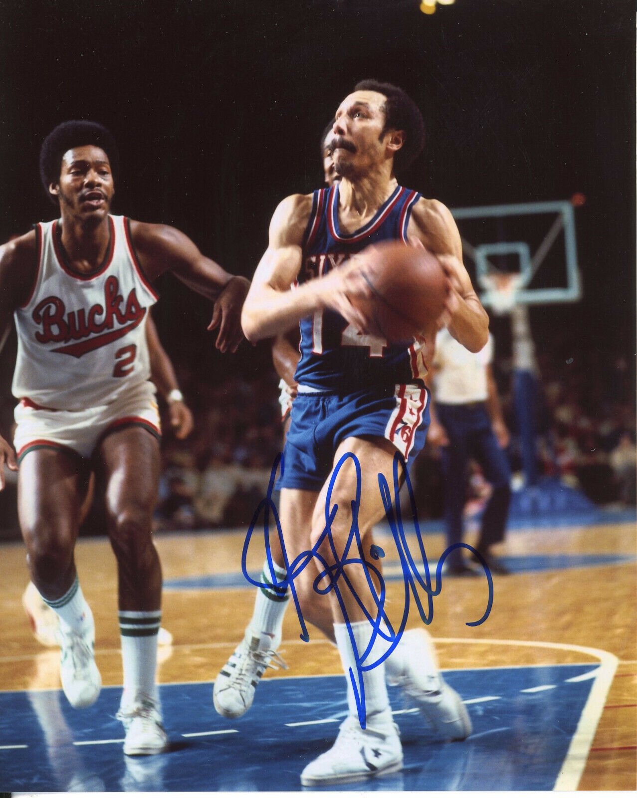 Henry Bibby Autographed 8x10 Philadelphia 76ers$S1315