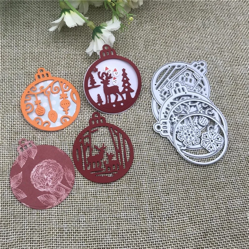 4pc Christmas snowflak Metal Cutting Dies Stencils For DIY Scrapbooking Decorative Embossing Handcraft Die Cutting Template