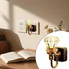 Vintage Night Lights Plug Into Wall USB Powered Plug in Night Light Flower LED Nightlight for Adults Bedroom Bathroom Hallway