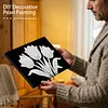 uk.everydayedeals DIY Pearl Painting With Frame - Handmade Self-Adhesive Pearls - Tulip(20*30cm)