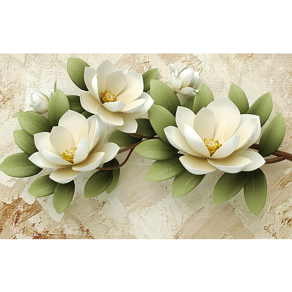 

Relief Flower - Round Drill Diamond Painting - 60*40CM (Big Size), 501 Original