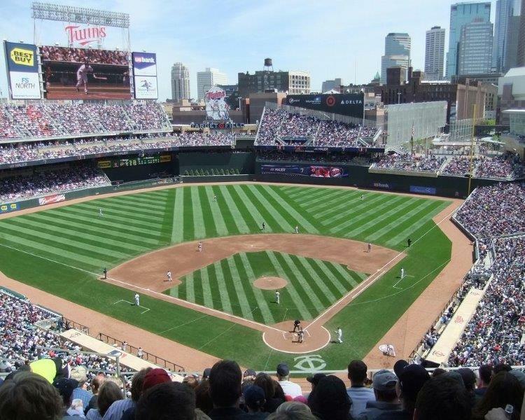 MINNESOTA TWINS TARGET FIELD Team Glossy 8 x 10 Photo Poster painting Poster Stadium Man Cave